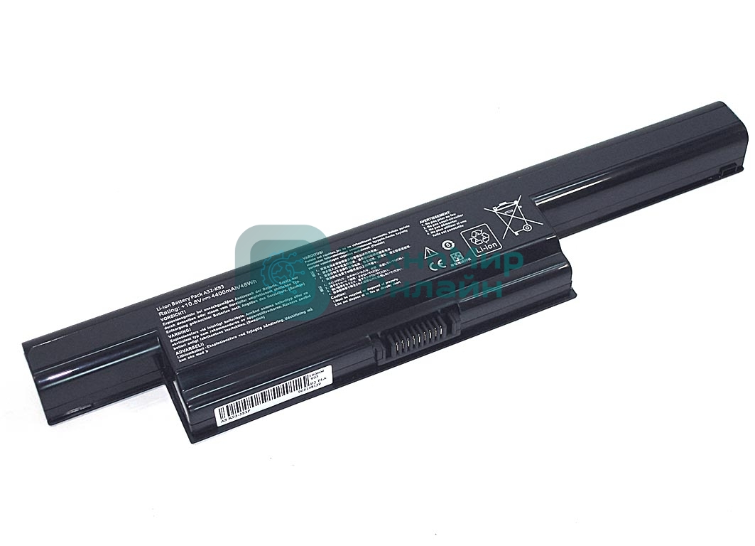 Аккумуляторная батарея для ноутбука Asus K93 10.8V 5200mAh OEM черный