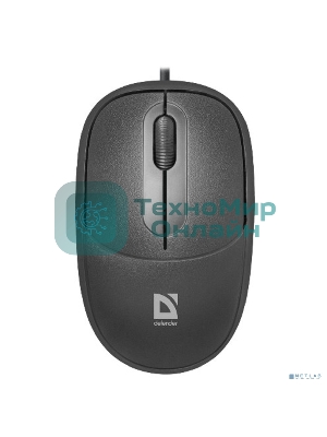 Мышь проводная Defender Datum MS-980 черный, 1000 dpi, USB, кнопки - 3