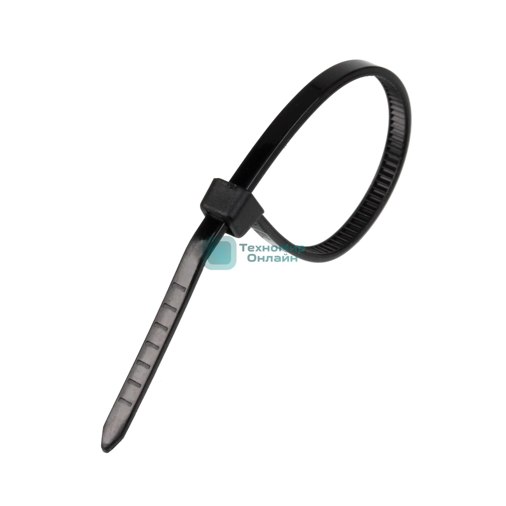 Стяжка нейлоновая Exegate EX253847RUS неоткрывающаяся CV-100B, 100 мм, упак. 100 шт черная