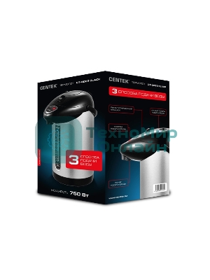 Термопот Centek CT-0089 Black 3л, 750Вт, 3 способа подачиy