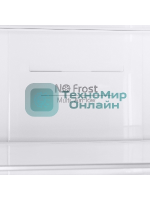 Холодильник Maunfeld MFF200NFW белый глянц. двухкамерный 271/106л морозилка снизу, No Frost