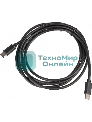 Кабель USB Type-C (m)-USB Type-C (m) 2м черный