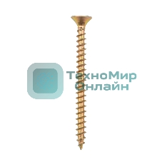 Саморез универсальный Kranz 5х60, желтый цинк, пакет (10 шт.)