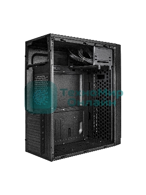 Компьютерный корпус Miditower ExeGate AA-442U2 (ATX, без БП, 1хUSB+2хUSB 3.0, аудио, черный)