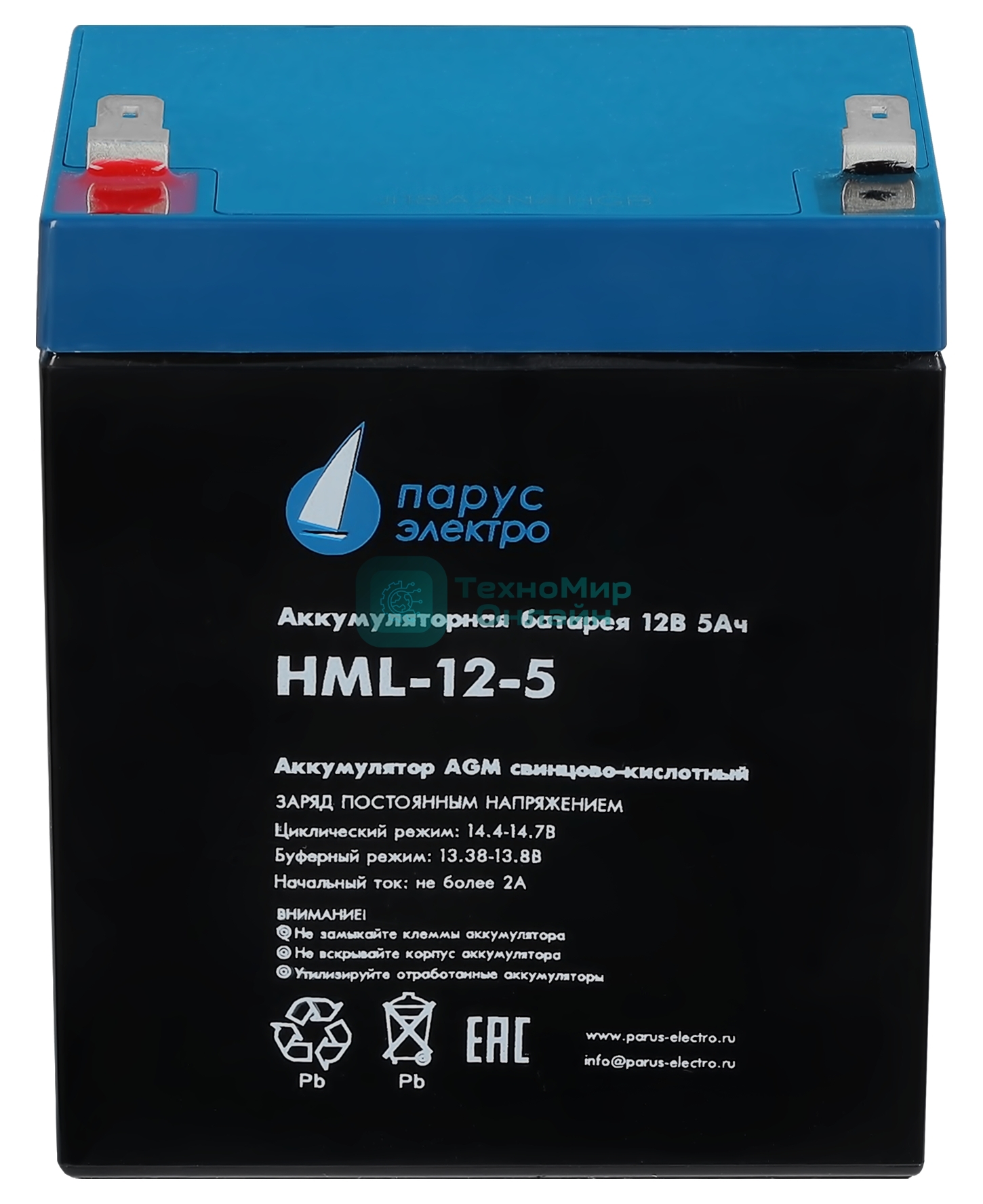 Батарея для ИБП Парус Электро, профессиональная серия HML-12-5