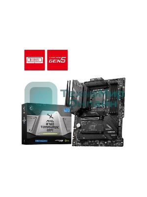 Материнская плата MSI MAG B760 TOMAHAWK WIFI, LGA 1700, Intel B760, 4xDDR5, 4xSATA, 3xM.2, 1xPCI-E 3.0 x4, 1xPCI-E 5.0 x16, 1xHDMI, 1xDP, 1xUSB Type-C, 1x2.5Gb LAN, 4xUSB-A 2.0, 4xUSB-A 3.2 Gen 2, 5x3.5 мм, 7.1, Standard-ATX