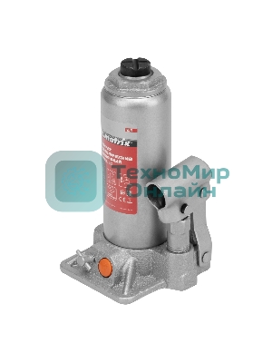 Домкрат гидравлический бутылочный Matrix, 4 т, h подъема 194–372 мм, в пласт. кейсе