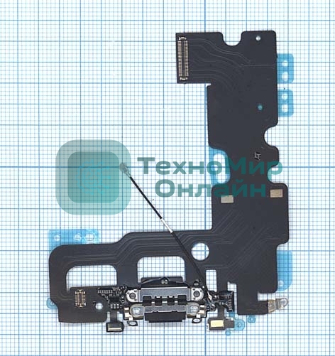 Шлейф разъема питания для iPhone 7 серый