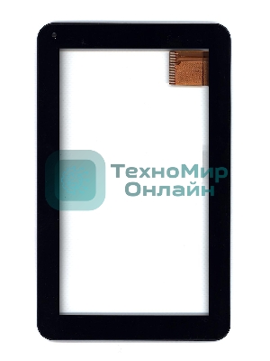 Сенсорное стекло (тачскрин) для Irbis TS90. черное с рамкой