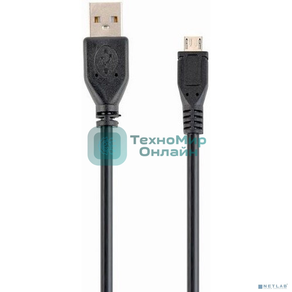 Кабель Filum USB 2.0 Pro, 1.8 м., черный, 2A, разъемы: USB A male- USB micro B male, пакет. (FL-CPro-U2-AM-microBM-1.8M)