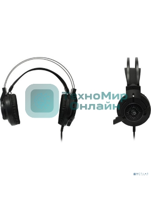 Гарнитура Bloody J437 чёрный, проводная, подсветка