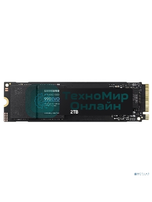 Накопитель SSD Samsung 990 EVO, 2000Gb, PCIe 4.0 x4, M.2 2280, NVMe, R/W 5000/4200