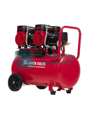 Компрессор безмасляный малошумный SPC 3000/50, 3000 Вт, ресивер 50 л, 520 л/мин MTX