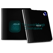 Оптический привод Blu-Ray Asus SBW-06D5H-U/BLK/G/AS черный USB slim внешний RTL