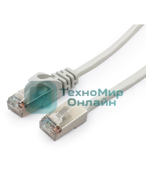 Патч-корд FTP Cablexpert cat.5e, 7.5м, литой, многожильный серый