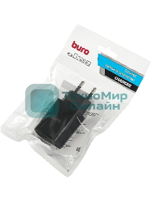 Сетевое зарядное устройство Buro BUWA1 2.1A черный