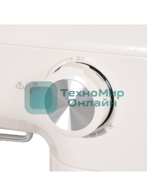 Кофеварка рожковая Hyundai HEM-5300 бежевый/серебристый, исп. кофе - молотый, 1.5 л, 850 Вт, 20 бар