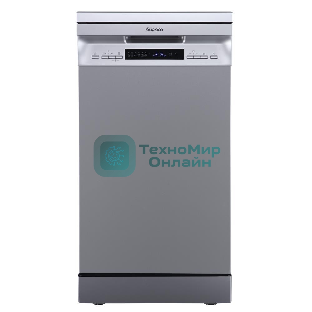 Посудомоечная машина Бирюса DWF-410/5 M, серый, 44.8 см, 10 компл., 49 дБ, класс A++