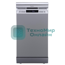 Посудомоечная машина Бирюса DWF-410/5 M, серый, 44.8 см, 10 компл., 49 дБ, класс A++