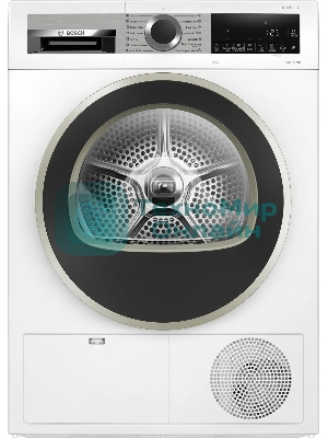 Сушильная машина Bosch WQG1420AME белый, 9 кг, сушка - конденсационная, программ - 15, 59.8 x 84.2 x 64.8 см