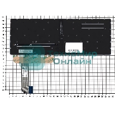 Клавиатура для ноутбука HP ZBook Studio G8 черная с подсветкой