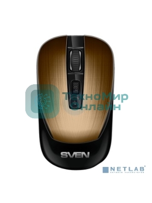Мышь беспроводная SVEN RX-380W античная бронза, 1600 dpi, радиоканал, USB, кнопки - 4