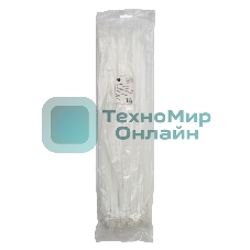 Стяжки Cablexpert NYT-500x7.6 пластиковые 500 мм х 7,6 мм, белые (100 шт.)