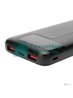 Портативный аккумулятор Gembird GPB-10Q, 10000мА·ч, QC/PD, дисплей, черный