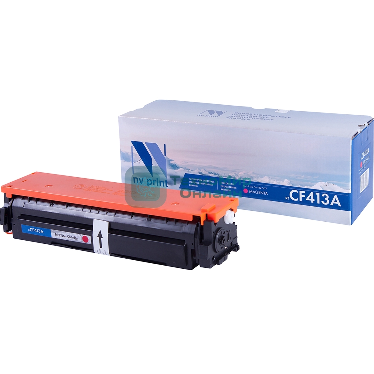 Картридж лазерный NVPrint совместимый для для LJ Pro M477fdn/M477fdw/M477fnw/M452dn/M452nw CF413A Magenta (2300k)