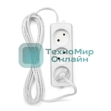 Удлинитель Гарнизон EL-E3-W-3, 3 розетки допустимый ток 6А, длина 3м.