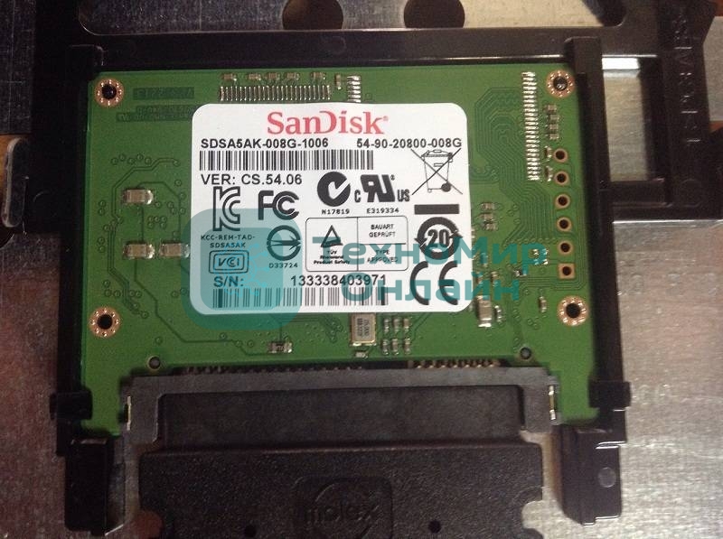 Жесткий диск 8Gb SSD HP LJ M601/M602/M603 (CE988-67907) OEM