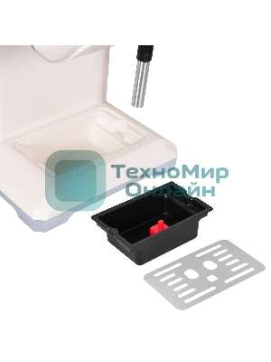 Кофеварка рожковая Hyundai HEM-5300 бежевый/серебристый, исп. кофе - молотый, 1.5 л, 850 Вт, 20 бар