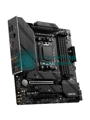 Материнская плата MSI MAG B650M MORTAR WIFI, AM5, AMD B650, 4xDDR5, 6xSATA, 2xM.2, 1xPCI-E 4.0 x16, 1xPCI-E 4.0 x4, 1xHDMI, 1xDP, 1x2.5Gb LAN, 3xUSB 3.2 Gen 2, 4xUSB 3.2 Gen 1, 1xUSB-C 3.2 Gen 2x2, 5x3.5мм аудио, 7.1, Micro-ATX
