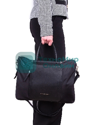 Деловая сумка женская Piquadro Lyra CA4021W92T/N с отделением для ноутбука черный ткань/натур.кожа