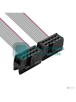 Планка портов в корпус 1xCOM ExeGate BrctDB91-LP (Com 10-pin (F) --> RS232 DB9 Male, кабель 20 см, Low Profile)