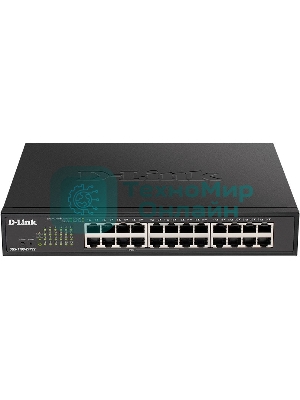 Коммутатор D-Link DGS-1100-24PV2/A1A Настраиваемый L2 коммутатор c 24 портами 10/100/1000Base-T (12 портов РоЕ 802.3af/at, PoE-бюджет 100 Вт)