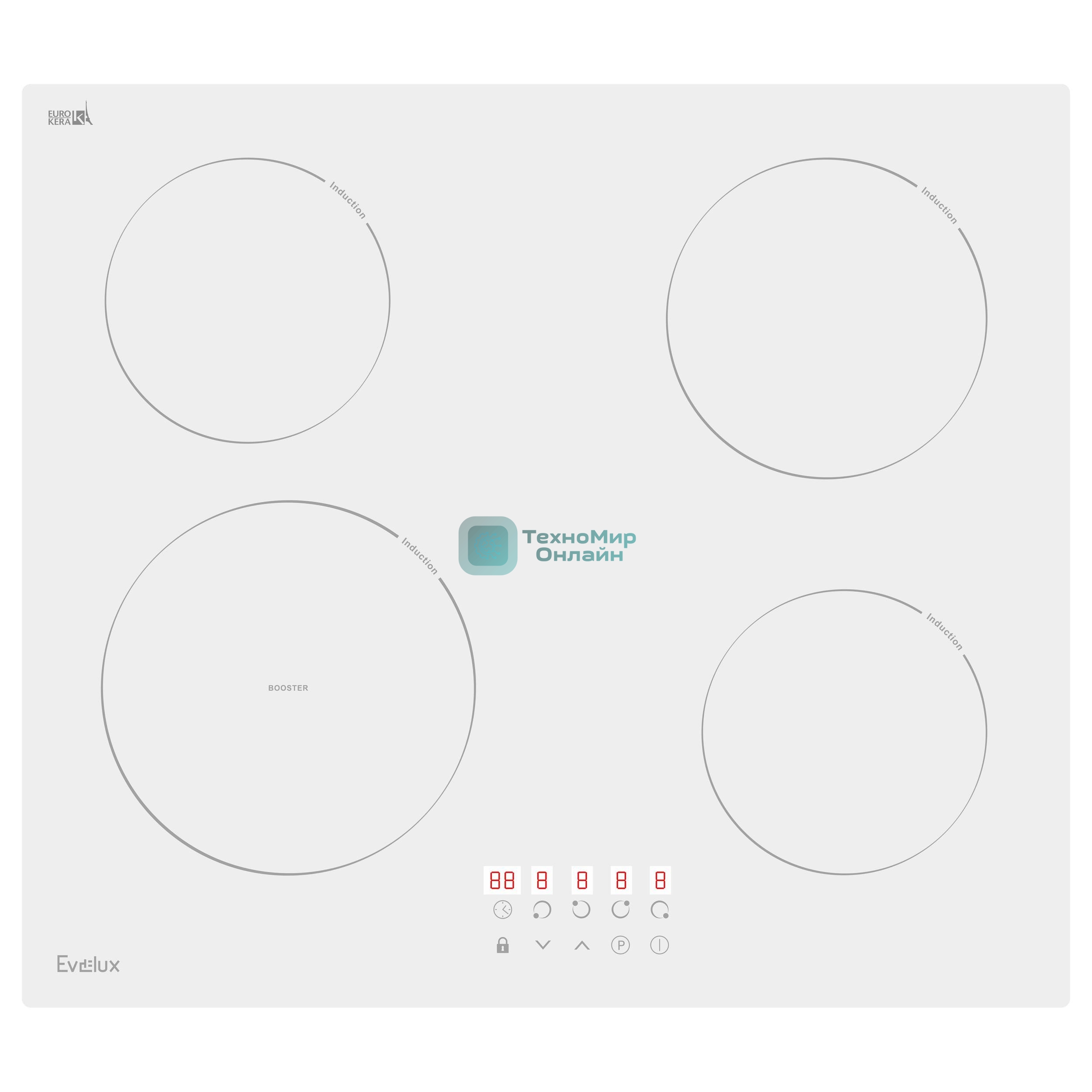 Индукционная варочная панель Evelux HEI 641 W
