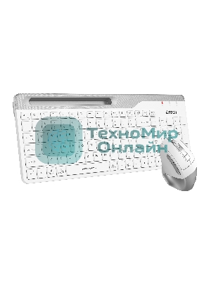Комплект клавиатура+мышь A4Tech FStyler FB2535C беспроводной, USB + Bluetooth, 2000 DPI, белый
