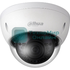 Уличная купольная IP-видеокамера Dahua 2Мп; 1/2.8” CMOS; объектив 2.8мм; механический ИК-фильтр; чувствительность 0.01лк@F2.0; сжатие: H.265+, H.265, H.264+, H.264, MJPEG; 2 потока до 2Мп@25к/с; ИК-по