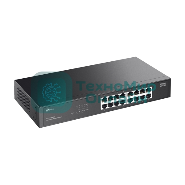 Коммутатор TP-Link LS1016G, 16-Port Gigabit Desktop/Rackmount Switch
