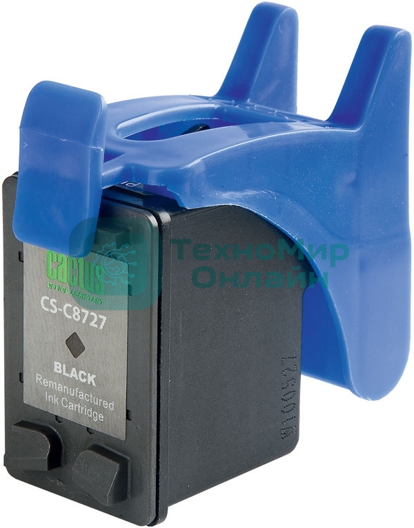 Картридж струйный Cactus CS-C8727 №27 черный (20 мл) для HP DeskJet 3320, 3420, 3520, 3535, 3550, 3645, 3650, 3740, 3840, 5150, OfficeJet 4211, 4251, 4311, 4352, 5600, 5610, PSC 1310, 1340, 1350
