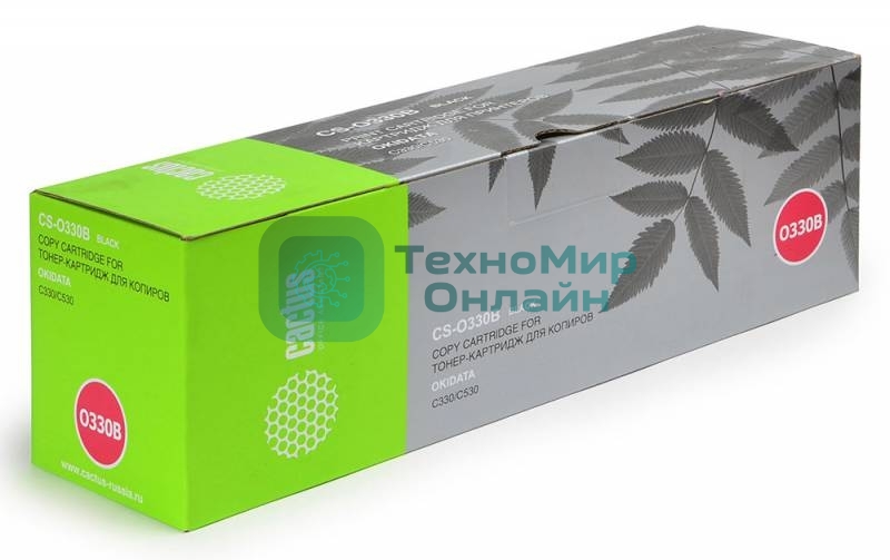 Картридж лазерный Cactus CS-O330BK черный (3500 стр.) для OKI C330/C530