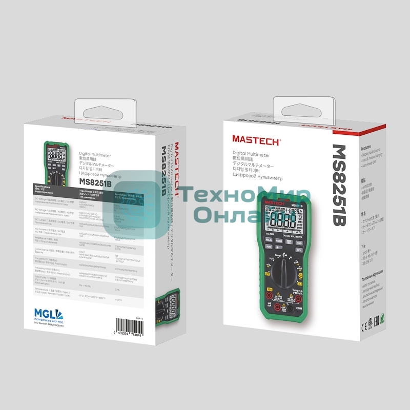 Профессиональный мультиметр MS8251B MASTECH