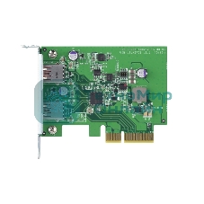 Карта расширения QNAP QXP-10G2U3A USB Dual Port Adapter, 2 x 10Gb/s USB 3.2 Gen 2, PCIe Gen3 x2
