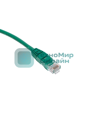 Патч-корд U/UTP Rexant cat.5e, RJ45-RJ45, 26AWG, ZH нг(А)-HF, зеленый, 0,3 м