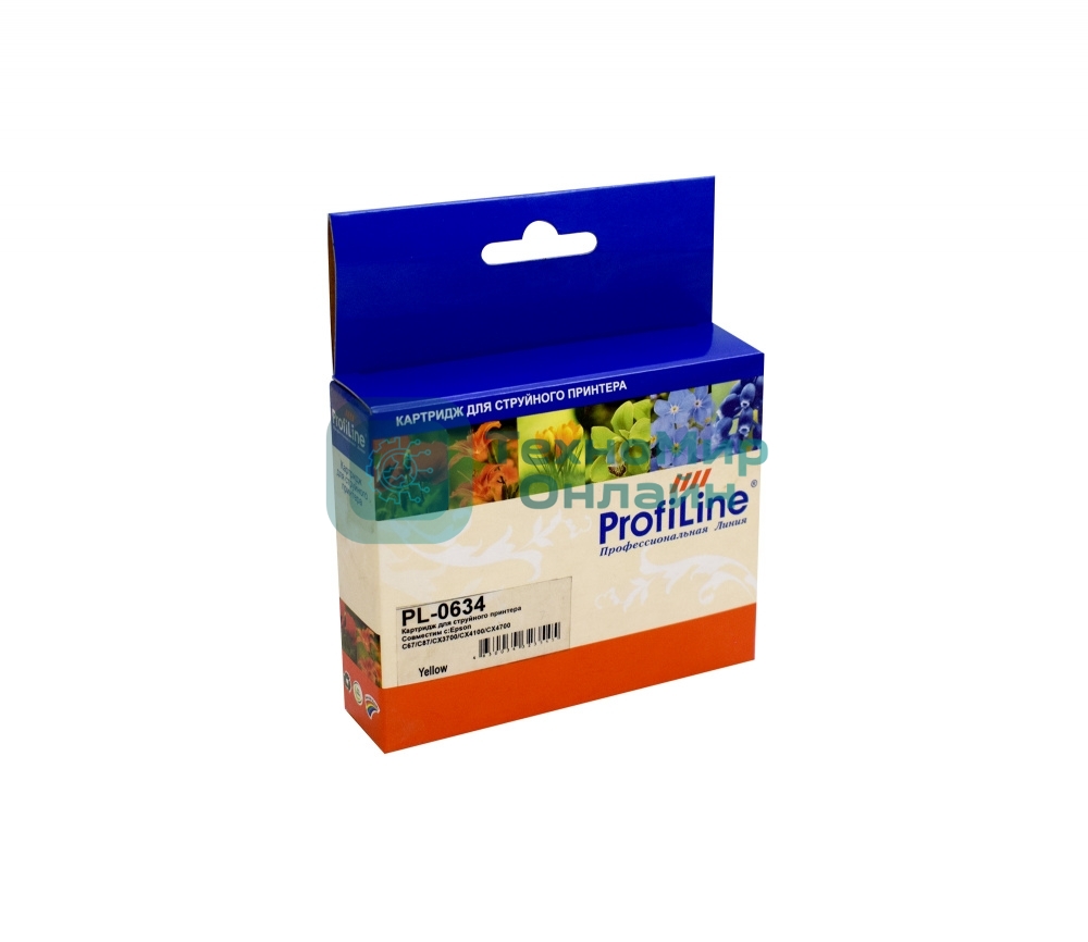 Картридж струйный ProfiLine PL-0634 для принтеров Epson C67/C87/CX3700/CX4100/CX4700 Yellow пигментные