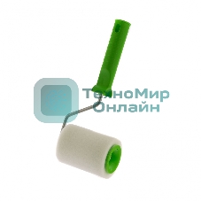 Валик Сибртех Поролон с ручкой, 100 мм, D 48 мм, D ручки 6 мм