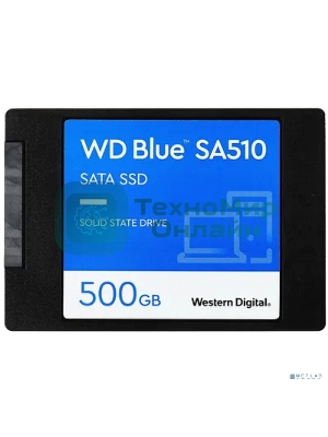 Накопитель SSD WD Blue SA510 WDS500G3B0A, 500GB, SATA III, 2.5