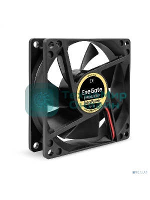 Вентилятор для корпуса ExeGate ExtraPower EP08025B2P черный, 80 мм, 2900 об/мин, 29.5 дБ, 2 pin