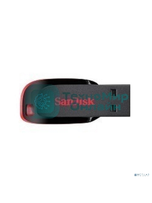 Флешка USB Sandisk CZ50 Cruzer Blade (SDCZ50-016G-B35), 16Gb, USB 2.0, R/W 15/4, черный/красный